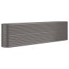 Garden Raised Bed Powder-coated Steel 102.4"x15.7"x26.8" Gray