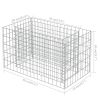 Gabion Raised Bed Galvanized Steel 35.4"x19.7"x19.7"