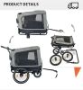 Outdoor Heavy Duty Foldable Utility Pet Stroller Dog Carriers Bicycle Trailer