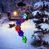 1pc, Paw Print Solar Wind Chimes For Outside, Dogs Cat Pet Paw Print Remembrance Wind Chimes,Waterproof Color Changing Solar Hanging Lights