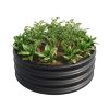 32.08"*11.4" Tall Round Raised Garedn Bed,Metal Raised Beds for Vegetables, Outdoor Garden Raised Planter Box