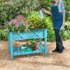 HIPS Raised Garden Bed Poly Wood Elevated Planter Box