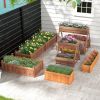 Vertical Raised Garden bed with 3 Wooden Planter Boxes