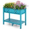 HIPS Raised Garden Bed Poly Wood Elevated Planter Box