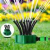 1pc 360 Degree Garden Automatic Multi-head Sprinkler; Flower Watering Sprinkler Garden Tools Irrigation Sprinkler