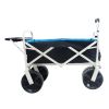 Folding Wagon Garden Shopping Beach Cart (white)