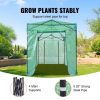 VEVOR Pop Up Greenhouse, 8'x 6'x 7.5' Pop-up Green House, Set Up in Minutes, High Strength PE Cover with Doors & Windows and Powder-Coated Steel Frame