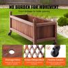 VEVOR Raised Garden Bed with Trellis, 30" x 13" x 61.4" Outdoor Raised Wood Planters with Drainage Holes