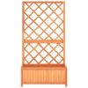 Garden Trellis Planter Brown 27.6"x11.8"x53.1" Solid Firwood