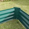 Raised Garden Bed Outdoor, 6√ó3√ó1ft , Metal Raised Rectangle Planter Beds for Plants, Vegetables, and Flowers - Green