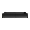 Raised Garden Bed Outdoor, 6√ó3√ó1ft , Metal Raised Rectangle Planter Beds for Plants, Vegetables, and Flowers - Black