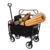 Collapsible Foldable Wagon Cart with strapping system, Beach Wagon , Utility Cart