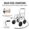 VEVOR Hose Reel Cart, Hold Up to 300 ft of 5/8'' Hose, Garden Water Hose Carts Mobile Tools with 4 Wheels