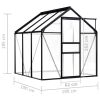 Greenhouse Anthracite Aluminum 38.9 ft¬≤