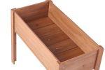 Raised Garden Bed with Legs, Elevated Wooden Planter Box for Outdoor Plants Flowers Fruits Vegetable Herb Growing