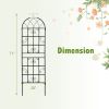 2 Pack 71 x 20 Inch Metal Garden Trellis for Climbing Plants