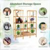 Multifunctional Bamboo Shelf Flower Plant Display Stand