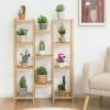 9/11-Tier Bamboo Plant Stand for Living Room Balcony Garden