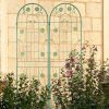 2 Pack Metal Garden Trellis 71" x 19.7" Rustproof Trellis for Climbing Plants Outdoor Flower Support Green