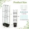 2 Pack Garden Planters with Trellis Cucumber Trellis Tomato Cage