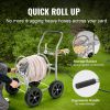 VEVOR Hose Reel Cart, Hold Up to 300 ft of 5/8'' Hose, Garden Water Hose Carts Mobile Tools with 4 Wheels