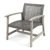 HAMPTON WOOD + WICKER CLUB CHAIR