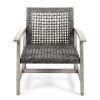 HAMPTON WOOD + WICKER CLUB CHAIR