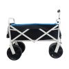 Folding Wagon Garden Shopping Beach Cart (white)