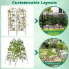 2 Pack 71 x 20 Inch Metal Garden Trellis for Climbing Plants