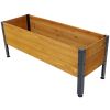 Wood Rectangular Garden Planter Box Raised Bed Outdoor,Planters for Outdoor Plants ,Elevated Herbs Vegetables Flowers Great Patio Deck Balcony