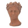 D7x11" Visage Head Bust Planter, Brown