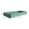 Raised Garden Bed Kit - Metal Raised Bed Garden 7.6x3.7x0.98ft for Flower Planters, Vegetables Herb Green