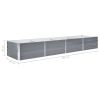 Garden Raised Bed Galvanized Steel 126"x31.5"x17.7" Gray