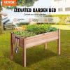 VEVOR Wooden Raised Garden Bed Planter Box 47.2x22.8x30" Flower Vegetable Herb