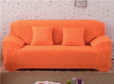 Solid Corner Sofa Covers Couch Slipcovers Elastica Material Sofa Skin Protector Cover Sofa Armchair (Option: 11-Two seat)