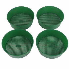 4pcs Plastic Garden Mesh Gardening Sieve Succulent Plants Sand Stone Filter Tool (Option: as picture)