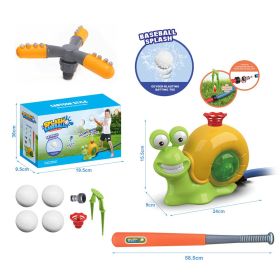 Sprinkler Outdoor Water Spray Toy Garden Water Toys Summer Yard Cartoon Splash Sprinkler Baby Bath Toy For Kids (Option: Snail baseball nozzle)