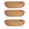 3Pcs 24in/30in/36in Trough Coco Liners For Planters Coconut Coir Planter for Window Box Hanging Trough Basket Half Moon Planter Liner Replacement For