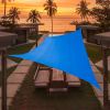 Artpuch Custom Size Sky Blue Sun Shade Sail Triangle Canopy 185 GSM Durable Fabric UV Block Awning for Outdoor Patio Garden Backyard (Customized Avail