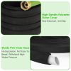 Non-Expandable Garden Hose Kink-Free Lightweight Water Hose Lay Flat Garden Hose with 10 Patterns Hose Nozzle Storage Bag Hanging Hook for Outdoor Wat