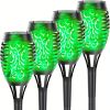 4/8/12pcs/pack Solar Outdoor Lights, 12LED Solar Torch Lights With Flickering Flame For Garden Decor