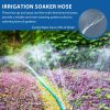 Heavy Duty Sprinkler and Soaker Hose Ground Soaker Garden Hose Savings 70% Water Dripping Water Hose Perfect for Garden Flowers Beds, Green