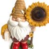 Resin Figurines, Outdoor Spring Decoration, Garden Gnome Sculptures & Statues