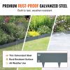 VEVOR Steel Landscape Edging, 5-pack Steel Garden Edging Borders, 39" L x 3" H Strips, Hammer-in Edging Border